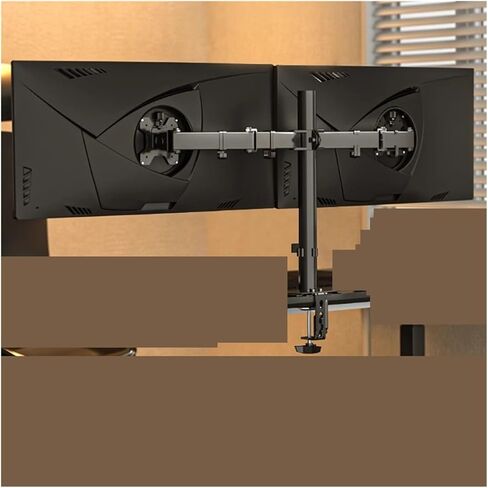 Monitor stand with dual-port rotating and lifting mechanical arm(Straight arm style) in Saudi Arabia