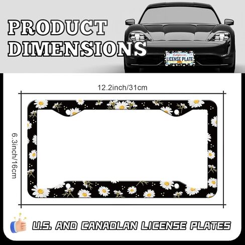 Bigfoot License Plate Frames - 2 Pack Bigfoot Forest Tree License Plate Holder,Aluminum Metal Rust-Proof Waterproof Car Decorative Tag Frames for Standard US Canada 12x6 Inch in Saudi Arabia