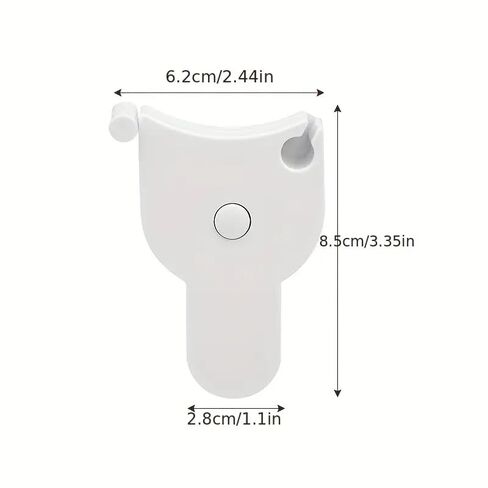 Compact Plastic Fitnessape Measure -Easy-to-Use Body Circumference MeasurincTool for Arms, Legs, Waist & Chest - Portable Soft Ruler for Students & Home Use. in Saudi Arabia