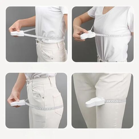 Compact Plastic Fitnessape Measure -Easy-to-Use Body Circumference MeasurincTool for Arms, Legs, Waist & Chest - Portable Soft Ruler for Students & Home Use. in Saudi Arabia