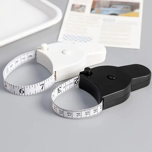 Compact Plastic Fitnessape Measure -Easy-to-Use Body Circumference MeasurincTool for Arms, Legs, Waist & Chest - Portable Soft Ruler for Students & Home Use. in Saudi Arabia