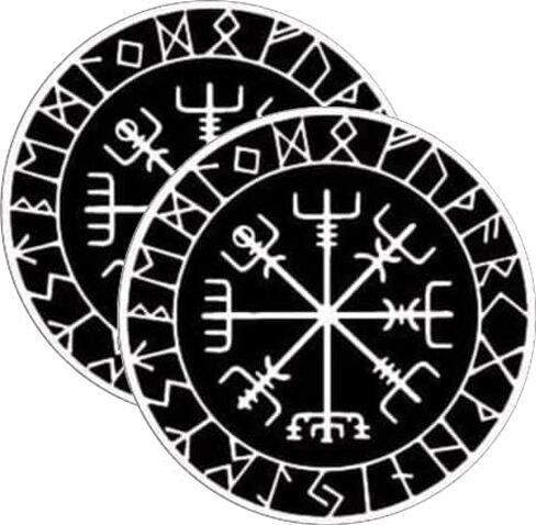 4pcs Vegvisir Viking Runic Compass Decal Viking Compass Hard Hat Sticker, Vegvisir Decals Nordic Sticker in Saudi Arabia