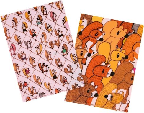 Hobonichi Techo Accessories – 100% Orange: Hobonichi Folder Set of 2 for A5 Size (Squirrel Squadron) in Saudi Arabia