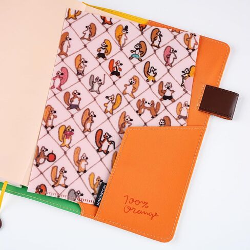 Hobonichi Techo Accessories – 100% Orange: Hobonichi Folder Set of 2 for A5 Size (Squirrel Squadron) in Saudi Arabia