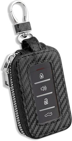 Stylish Key Fob Cover with Sunroof,Car Key Cover Use for Securing,Key Chain in Key Fob Case,Universal Car Accessories (Black) in Saudi Arabia