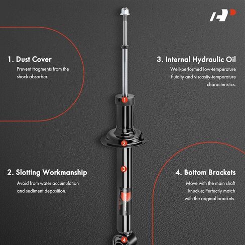 زوج خلفي ممتاز (2) مجموعة دعامة متوافقة مع Infiniti Q45 1997 1998 1999 2000 2001، RWD، جانب السائق والراكب in Kuwait