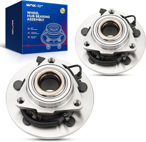 KAX 515126 زوج مجموعات محور العجلة الأمامية المتوافقة مع 2009-2010 دودج رام 1500، 2011 رام 1500 5 العروات ث/ABS in Kuwait