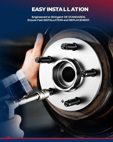 KAX 515126 زوج مجموعات محور العجلة الأمامية المتوافقة مع 2009-2010 دودج رام 1500، 2011 رام 1500 5 العروات ث/ABS in Kuwait