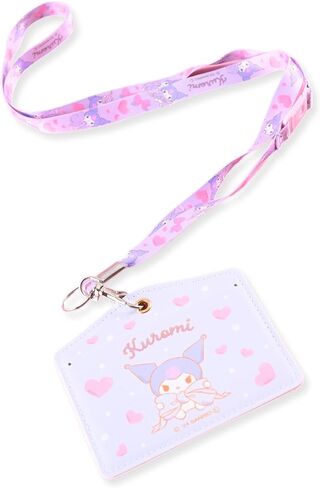 حامل شارة الهوية Kuormi-Bunny & Cinnamon-Roll مع حزام للرقبة - حافظة صور Kawaii مع حبل قابل للفصل، PVC متين يحمي بطاقات الهوية، نافذة شفافة لسهولة عرض حامل بطاقة الهوية (لفة القرفة) in Kuwait