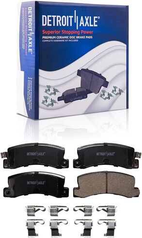Detroit Axle - Brake Kit for 2.2L 1992-1999 Toyota Camry Brake Rotors and Ceramic Brakes Pads 1993 1994 1995 1996 1997 1998 Front and Rear Replacement in Saudi Arabia