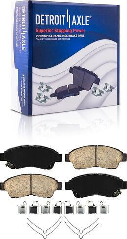 Detroit Axle - Brake Kit for 2.2L 1992-1999 Toyota Camry Brake Rotors and Ceramic Brakes Pads 1993 1994 1995 1996 1997 1998 Front and Rear Replacement in Saudi Arabia