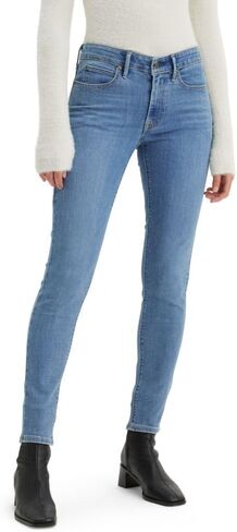 Levi's® للسيدات 711 سكيني ناعم أسود 26 28 in Kuwait