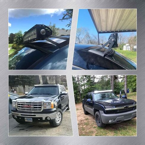 LED Light Bar Brackets 52 Inch Mount Offroad Lightbar at Upper Windshield Compatible with 2007-2013 Chevy Chevrolet in Saudi Arabia