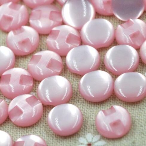 50pcs 12.5mm Resin Shirt Buttons Pearl Buttons Sewing Accessories DIY Crafts (50pcs,White) in Saudi Arabia