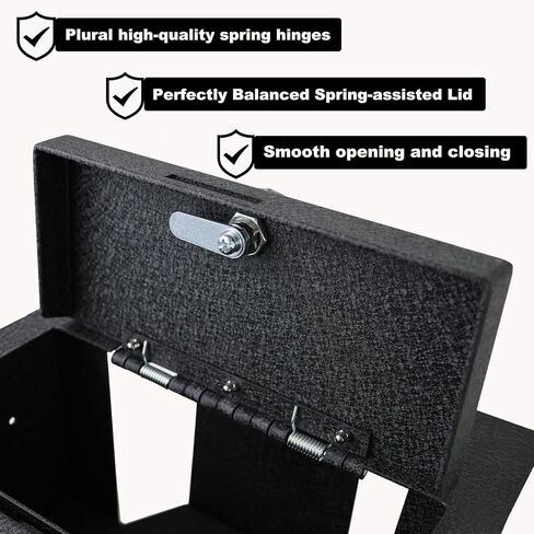 Center Console Gun Safe Vault - KEREN Vehicle Safe Vault Compatible with Toyota Grandhighlander 2024-2026, Anti-Theft High Security Armrest Lock Box with Biometric Fingerprint Lock with Backup Key. in Saudi Arabia