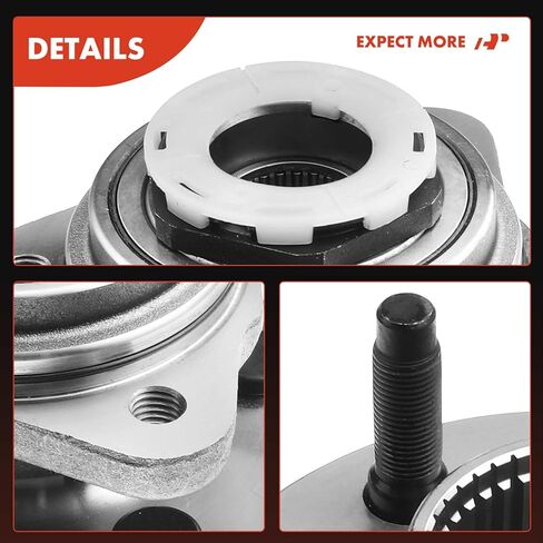 A-Premium 2 × محمل العجلة الأمامية ومجموعة المحور مع 5 عروة متوافقة مع Ford Ranger 1998-2000 وMazda B3000 1998-2000، B4000 1998-2000، الدفع الرباعي وعجلتين ABS فقط in Saudi Arabia