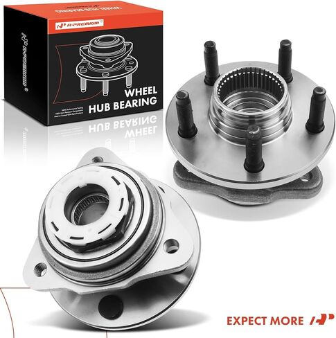 A-Premium 2 × محمل العجلة الأمامية ومجموعة المحور مع 5 عروة متوافقة مع Ford Ranger 1998-2000 وMazda B3000 1998-2000، B4000 1998-2000، الدفع الرباعي وعجلتين ABS فقط in Kuwait