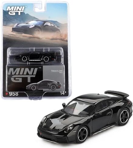 نموذج سيارة مصبوب 1:64 متوافق مع بورش 911 داكار إصدار محدود باللون الأسود من Mini GT MGT00958 in Saudi Arabia