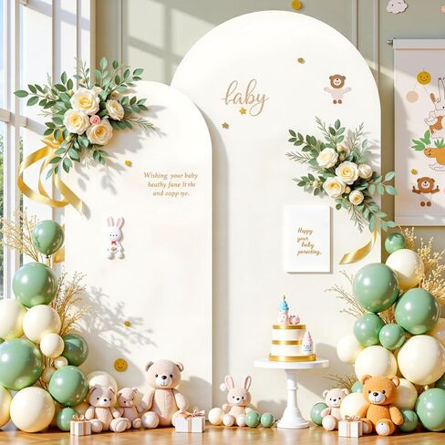 أغطية خلفية القوس الأخضر من Hunter - 7.2 قدم، 6 أقدام سباندكس مناسبة لقوس الزفاف وأغطية خلفية قوس كيارا لتزيين حفلات الزفاف وأعياد الميلاد in Kuwait