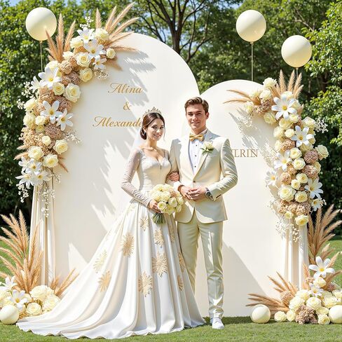 أغطية خلفية القوس الأخضر من Hunter - 7.2 قدم، 6 أقدام سباندكس مناسبة لقوس الزفاف وأغطية خلفية قوس كيارا لتزيين حفلات الزفاف وأعياد الميلاد in Kuwait