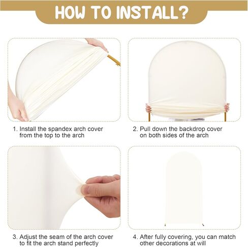 أغطية خلفية القوس الأخضر من Hunter - 7.2 قدم، 6 أقدام سباندكس مناسبة لقوس الزفاف وأغطية خلفية قوس كيارا لتزيين حفلات الزفاف وأعياد الميلاد in Kuwait