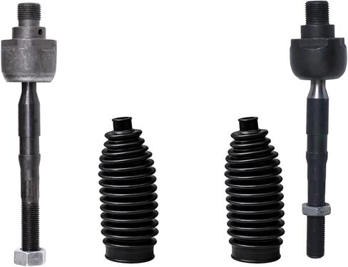 Detroit Axle - Front Inner Tie Rods Kit for 2003-2009 Kia Sorento, 2 Inner Tie Rod End Links 2 Tie Rod Boots 2004 2005 2006 2007 2008 Replacement in Saudi Arabia