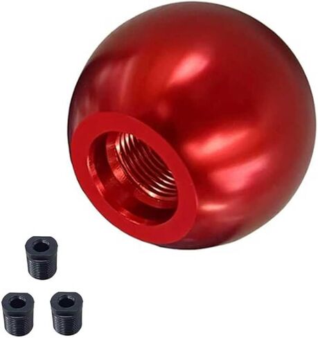 Car Ball Shifter Knob, Scratch-Resistant 5 Speed Metal Stick Shift Knob, Automotive Modification Gear Shift Ball Accessories, Universal for Most Cars (Red) in Saudi Arabia