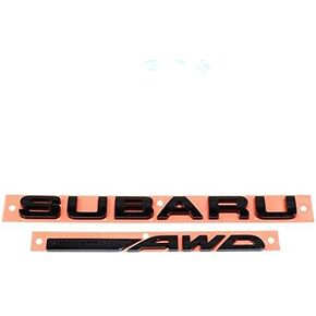 سوبارو أصلية سوبارو OEM المحدودة بوابة صندوق السيارة السوداء SUBARU SYMMETRICAL AWD Emblem 93079VA180 sti Limited in Saudi Arabia