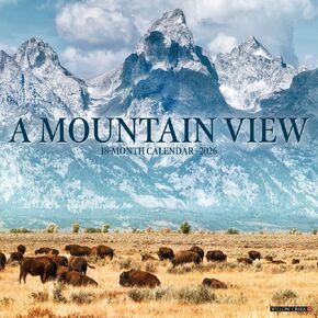 Willow Creek Press, Mountain View 2026 Wall Calendar, 12'' X 12'', 18-Month Calendar with Stapled Binding in Saudi Arabia