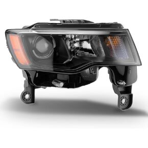 Headlights Assembly Compatible with Jeep Grand Cherokee 2017-2021,Headlamp Black Passenger Side Replacement CH2503309 68266646AF in Saudi Arabia
