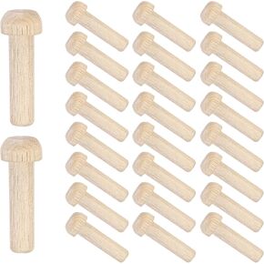 MECCANIXITY Wooden Axle Pegs 7/32" Dia. 1-1/16" Length, Unfinished Wood Pegs for DIY Model Cars Trucks, 25pcs in Saudi Arabia