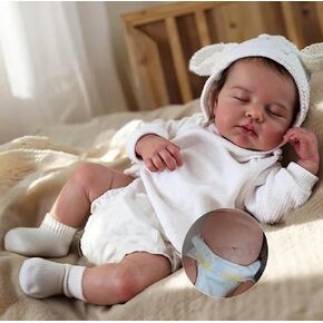 دمى أطفال حديثي الولادة من زيرو بام، مقاس 17 بوصة، دمى أطفال واقعية من السيليكون للأطفال حديثي الولادة من بريمي بيبي، تبدو حقيقية المظهر، دمى ناعمة لحديثي الولادة، باللون الأزرق in Kuwait