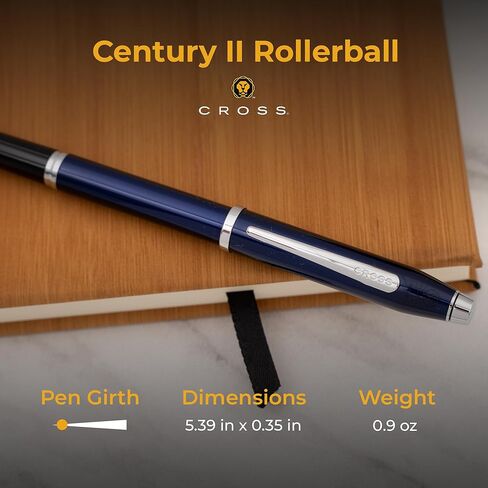 Engraved Cross Century II Capped Rollerball Pen in Black Lacquer with Gold Trim. Executive Personalized Gift for Graduation, Holidays, and Milestones. in Saudi Arabia