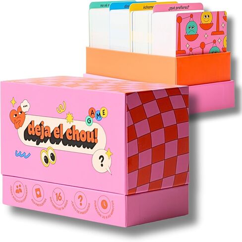 Deja el Chou Spanish Card Game - 400 Preguntas for Adults 16+ | Party Questions Game in Spanish Language | Get to Know Your Friends - Based on Daniela Di Giacomo's Podcast in Saudi Arabia