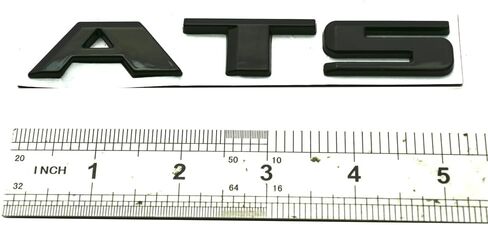 1x ATS رسالة شعار لوحة اسم الرياضة استبدال ل ATS الخلفي الجذع Decklid شارة الرسالة (أسود لامع) in Kuwait