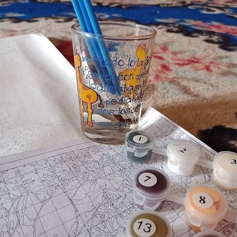 Adult Paint by Number Kits, Komidea DIY Paint by Number for Adults with Brush Canvas, Great Gift and Home Decor, Dancing Flower 16x20inch in Kuwait