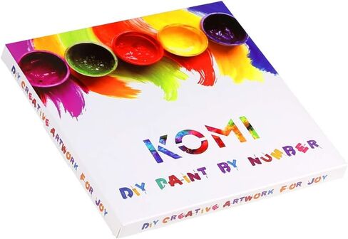 Adult Paint by Number Kits, Komidea DIY Paint by Number for Adults with Brush Canvas, Great Gift and Home Decor, Dancing Flower 16x20inch in Kuwait