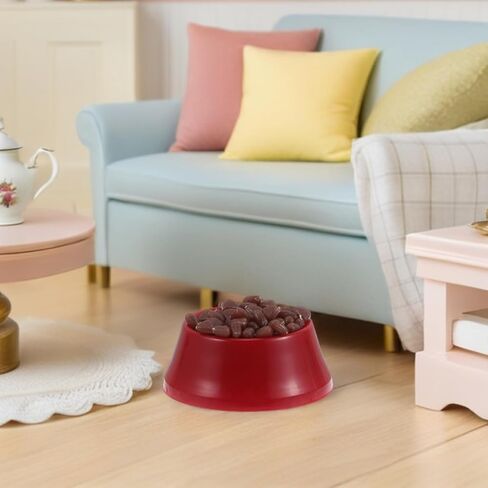 Scale Realistic Dog Cat Food Bowl Authentic Miniature Accessories for Dollhouse Enthusiasts and Craft Projects in Saudi Arabia