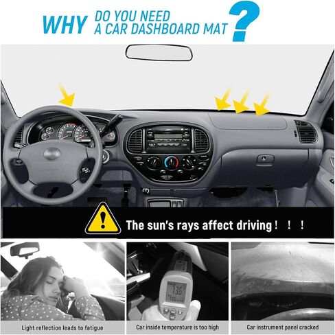 ZZEQYG Dash Cover for Ford F150 2021 2022 2023 2024 Accessories Flannel Dashboard Cover Dash Mat Center Console Cover Sunshield Protector Pad in Kuwait