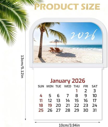 5 قطع 2026 تقويم جداري صغير، تقويم شهري قابل للتمزيق، تقويم جداري حديث، تجليد 5 × 4 بوصة لجدار السيارة والكمبيوتر المحمول والثلاجة والمكتب المنزلي in Kuwait