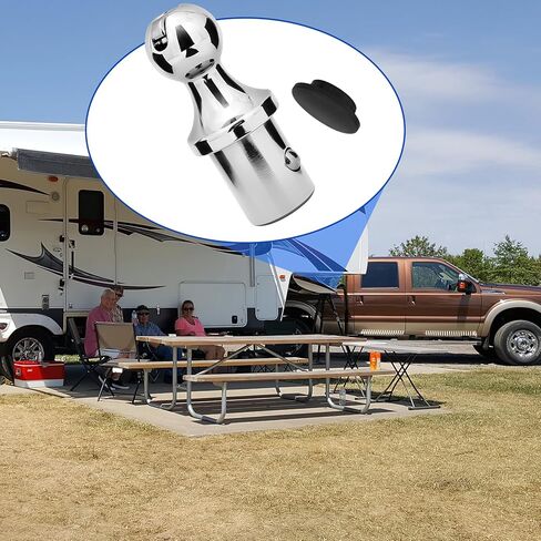60618 Gooseneck Hitch Ball Kit, 2 5/16 Inch Puck System Gooseneck Ball for Truck Bed with 2 Gooseneck Safety Chain Anchors 30000 lbs GTW/ 7500 lbs VTW, Compatible with 2013-2024 Dodge RAM 2500 3500. in Kuwait