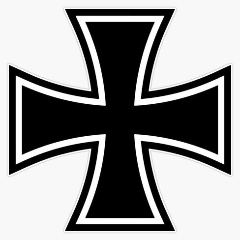 ملصق ممتص الصدمات للنافذة عليه شعار Iron Cross مقاس 5 بوصة in Saudi Arabia
