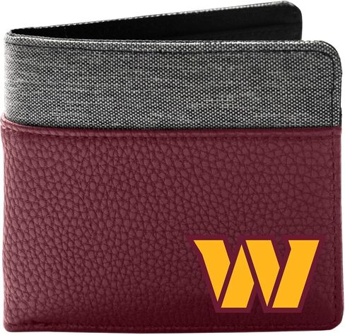 Littlearth Unisex-Adult NFL Washington Commanders Pebble Bi-Fold Wallet, Team Color, 5" x 4" x 1" in Saudi Arabia