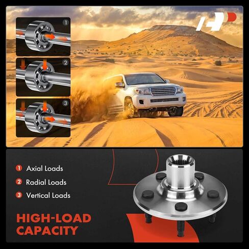 مجموعة محمل العجلة الخلفية الممتازة ومحور العجلة مع 5 عروات متوافقة مع Ford Explorer 2002-2010، Explorer Sport 2002-2003، Explorer Sport Trac 2007-2010 in Kuwait