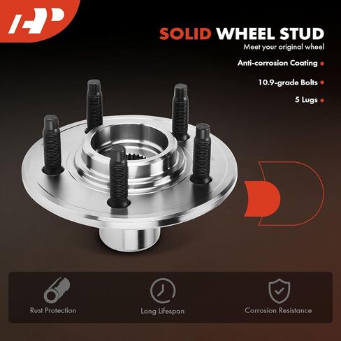 مجموعة محمل العجلة الخلفية الممتازة ومحور العجلة مع 5 عروات متوافقة مع Ford Explorer 2002-2010، Explorer Sport 2002-2003، Explorer Sport Trac 2007-2010 in Kuwait