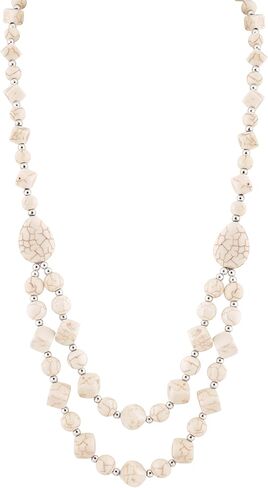 MINACHI Bohemian Chunky Vintage Created Turquoise Teadrop Beads Necklace, Boho Summer Statement Jewelry Gift for Women in Saudi Arabia