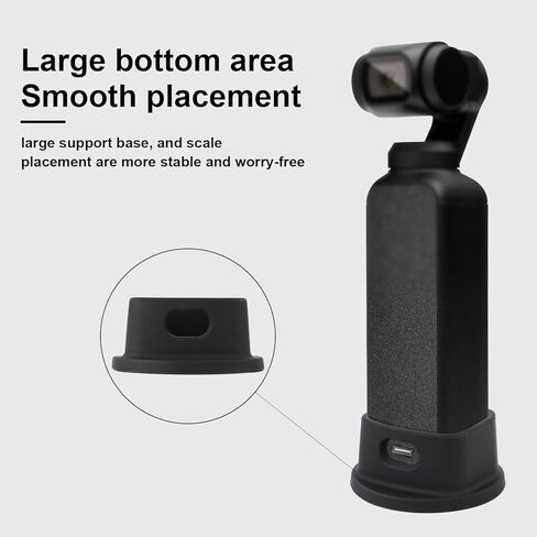 Camera Mount Stand Base, Silicone Desktop Suction Mount Non Slip Silicone Base Compact Camera Mount Support Base Portable Camera Base Holder for DJI Osmo Pocket 3 Accessories Stabilizer in Saudi Arabia