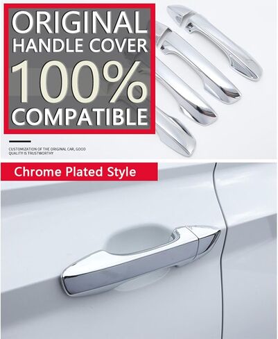 غطاء مقبض الباب الخارجي الكسوة لسيارات BMW X3/X4/X5/X6/X7/M5/3/5/6/ G01 G02 G05 G06 G07 ، 4 قطعة غطاء مقبض الباب الخارجي للسيارة من الكروم in Saudi Arabia