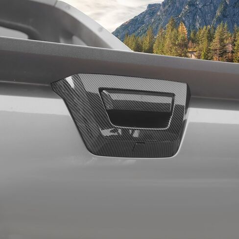 RT-TCZ غطاء مقبض الباب الخلفي غطاء مقبض الباب الخلفي ملحقات الديكور الخارجية لسيارة Chevy Avalanche 2007-2013 (ألياف الكربون السوداء) in Kuwait