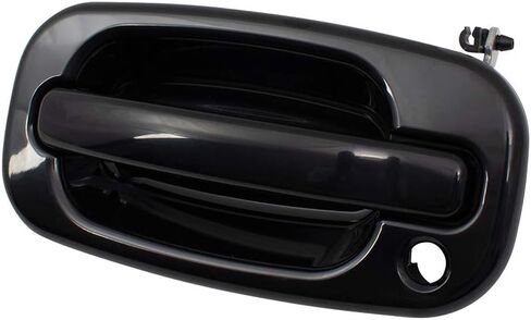 Brock Replacement Drivers Front Outside Exterior Door Handle w/Keyhole Compatible with 99-07 GM Pickup Truck 00-06 SUV 19245505 GM1310140 in Saudi Arabia